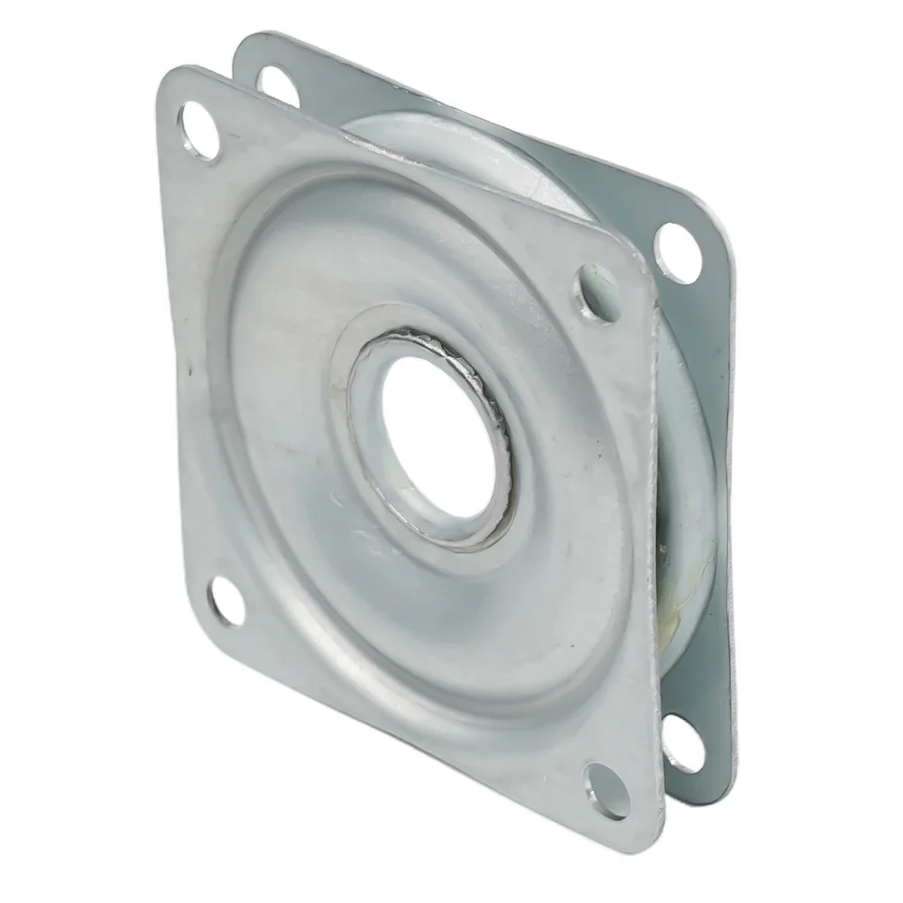 Rotating Turntable Plate 2/3/4 Inch Rotating Bearing Plate Steel Square Lazy Susan 360Degree Bearing Rotating Heavy Duty Rolling Swivel Turntable Plate
