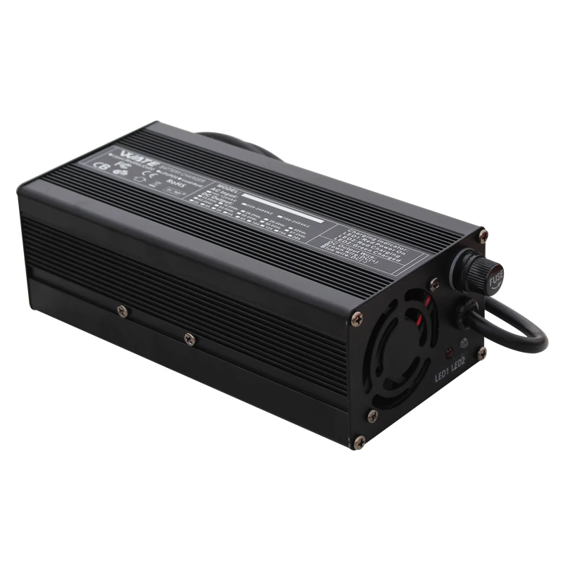 58.4V 10A LiFePO4 배터리 51.2V 48V 16S LiFePO4 전기 오토바이 충전기용 스마트 충전기
