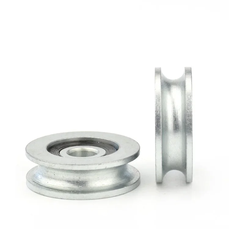 Grooved Bearing Pulley 1PcS 10*40*12.5mm U groove Rolling Wheel 8mm Wire Rope Over Line Wheel 4cm Guide