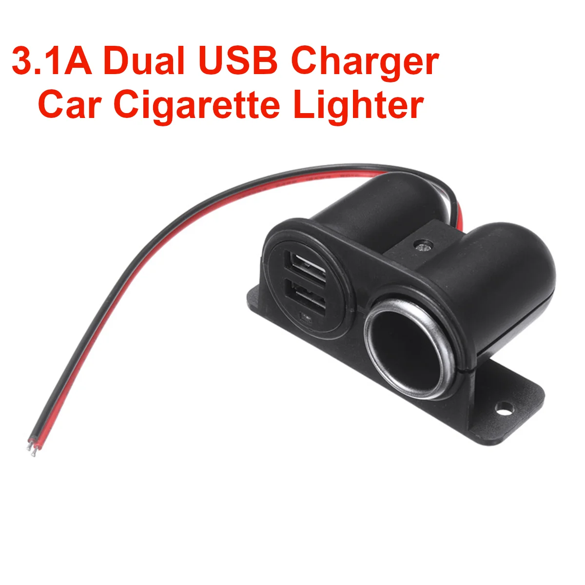 Port USB 12V Double Prise 3.1A USB Chargeur pour Voiture Bus