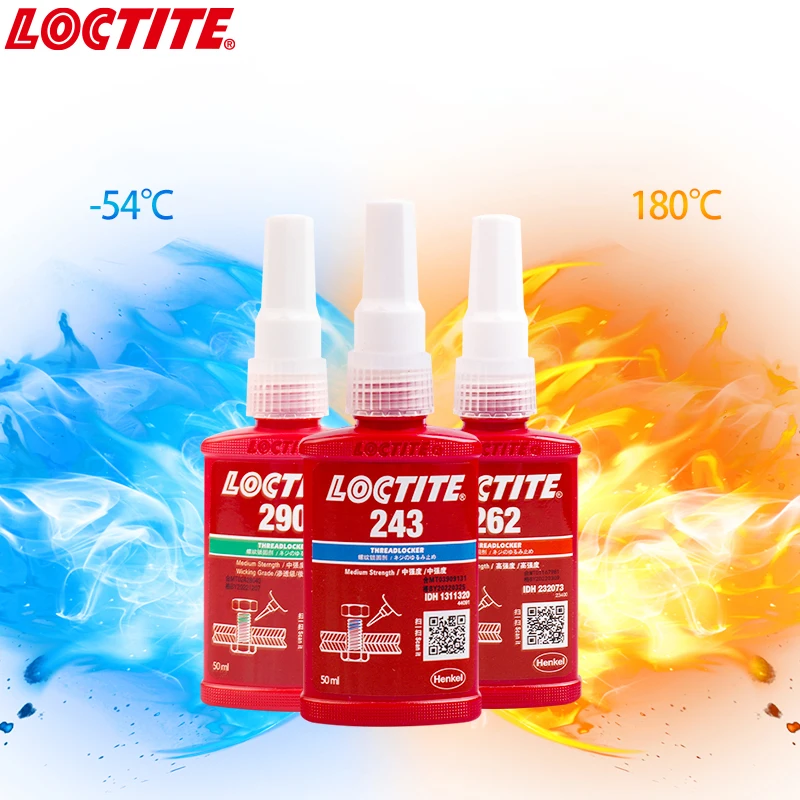 Новый 50 мл фиксатор резьбы 222 242 винтовой клей 243 262 Loctite 263 271 272 277 290 антиослабляющий