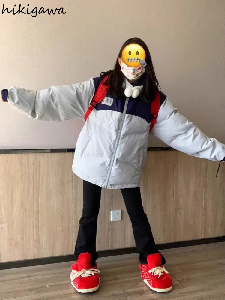 Sonicelife Japanese Coat Winter Women Clothing Streetwear Thicked