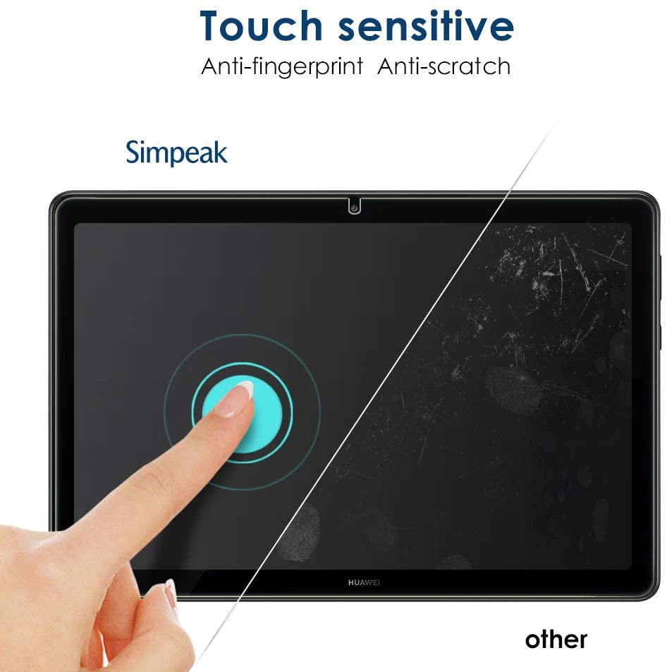 for Huawei MediaPad T5 10 Screen Protector AGS2-W09/L09/L03/W19 9H 10.1'' Tablet Tempered Glass Screen Protectors Film 5