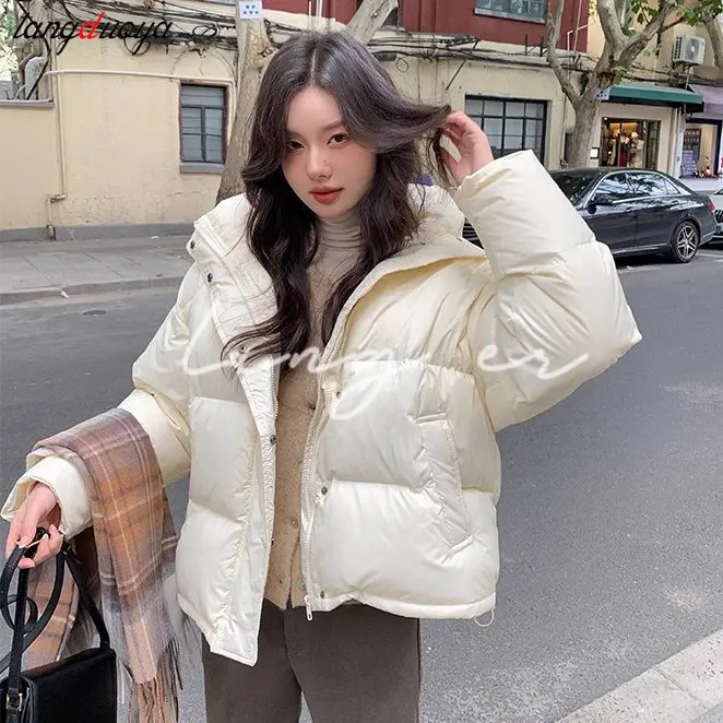 Women Jackets Winter Coat Hooded Cotton Padded Oversized Bubble Coat Puffy  Patches on Arm Fashion Outerwear - AliExpress