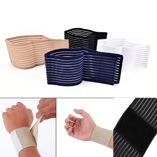 1pc 탄성 스포츠 붕대 손목 밴드 무릎 손 지원 손목 보호대 랩 보호대 Weat Band Fitness Powerlifting For Tennis Ankle 2