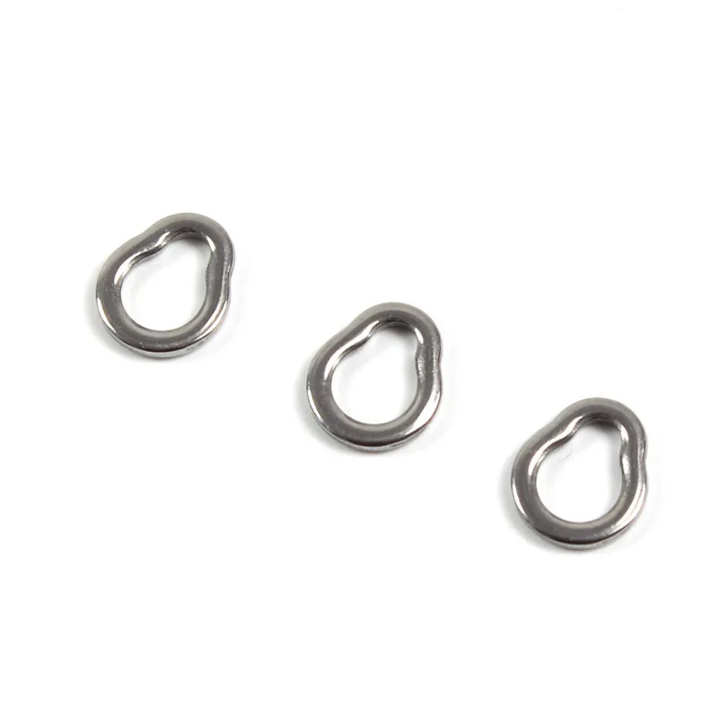 

100PCS Gourd Circular Seamless Single Ring Fishing Connector Stainless Steel Connectors Accessories Equipment Tackle pesca 낚시