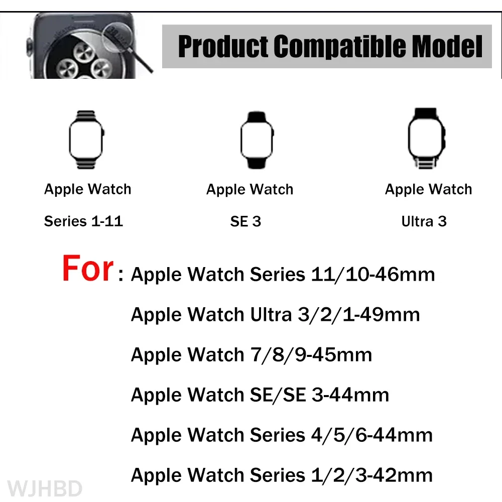 Durable Soft Silicone Sports Band for Smartwatches - Multiple Sizes Available