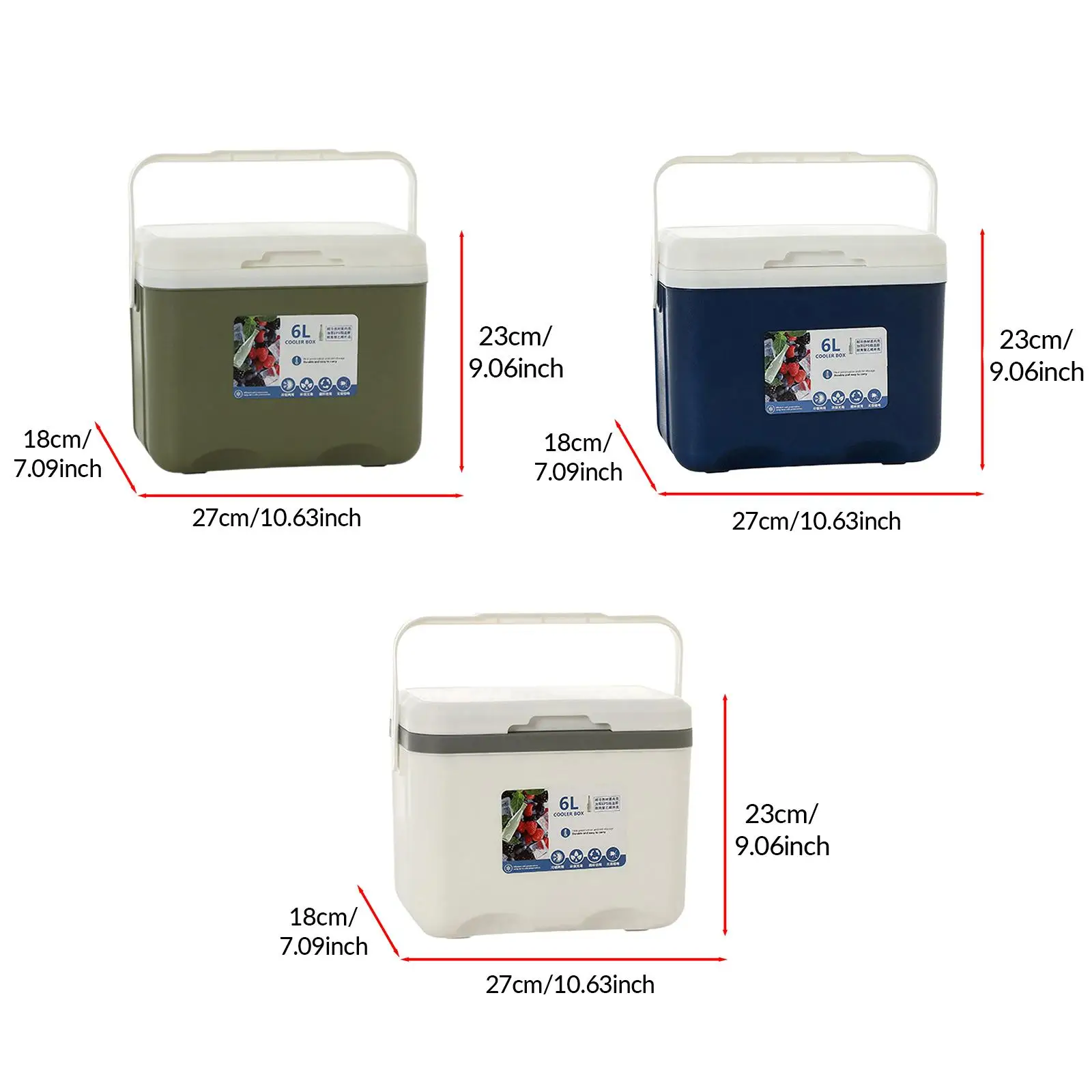 Cooler Box Cold Storage Portable Ice Chest Small for Commercial Boat Camping