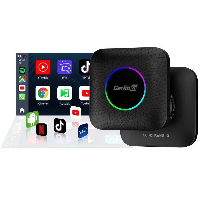 8 + 128Gb Led Light it Car Play 512Gb Smart Box Ai Box For Apple Wireless Carplay Car