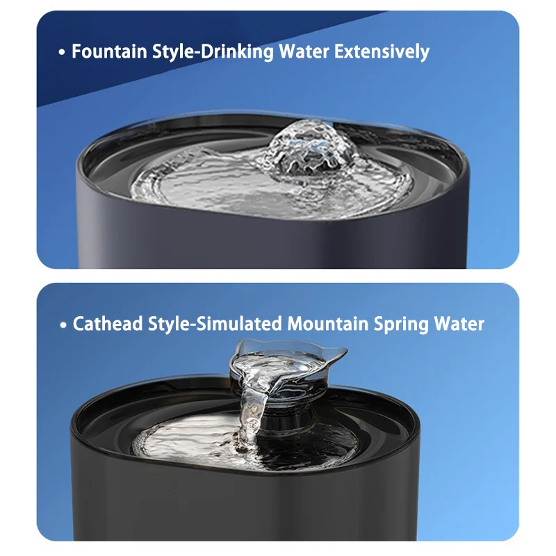 Automatic USB Electric Pet Water Fountain with Quiet Filtration System