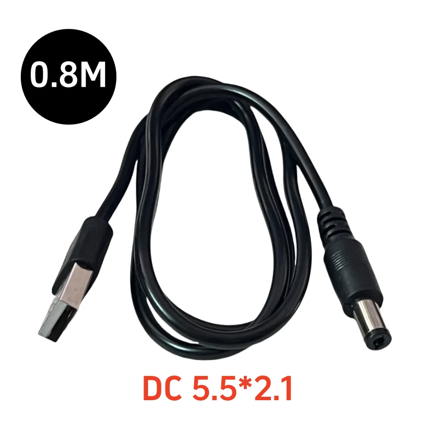 10-Pack USB to DC Barrel Jack Power Cable Adapter Charger