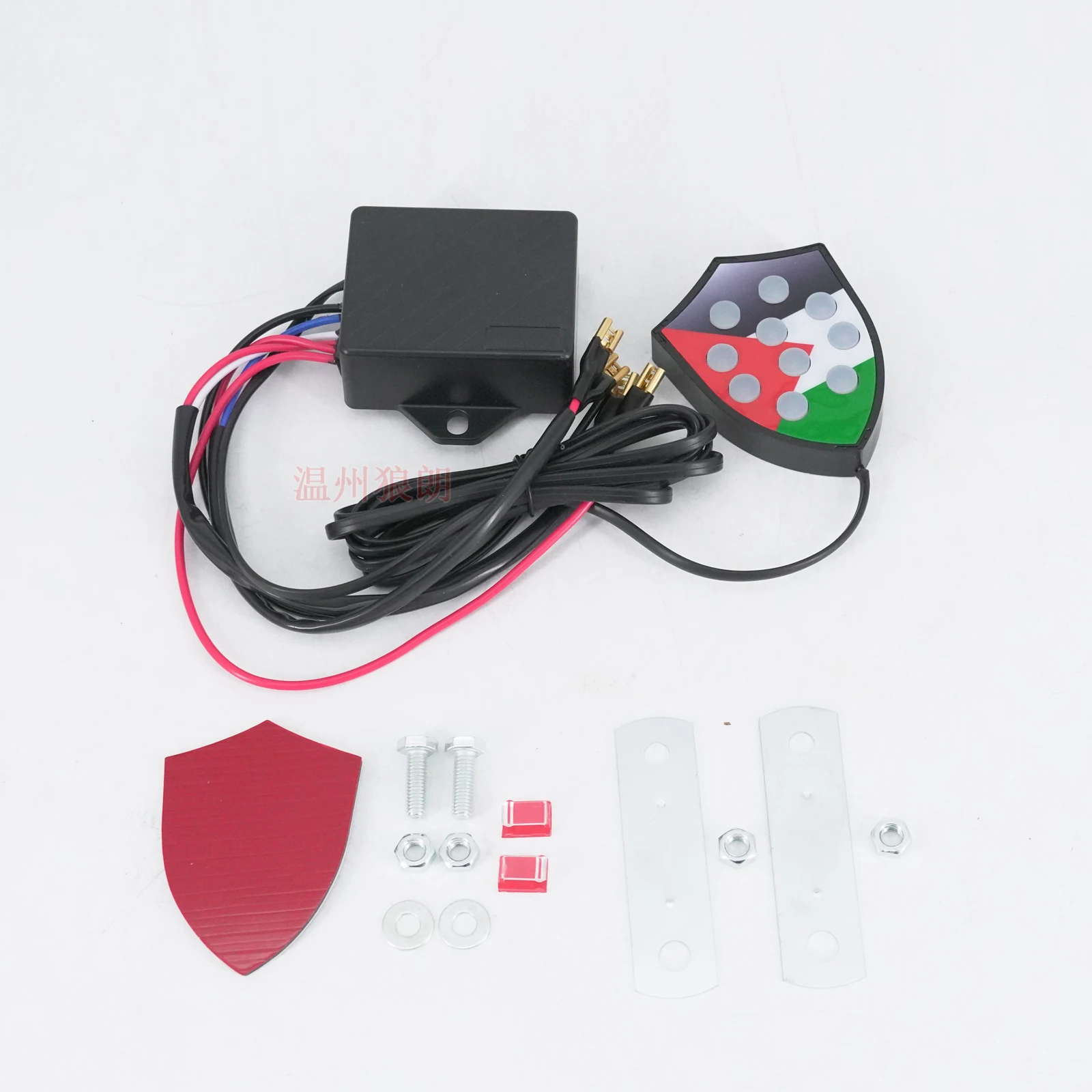 Car Horn Universal 12V 10 Sound Waterproof Auto Horn Electric Snail for Vehicles/Motorcycles with Ten Tone Control Box
