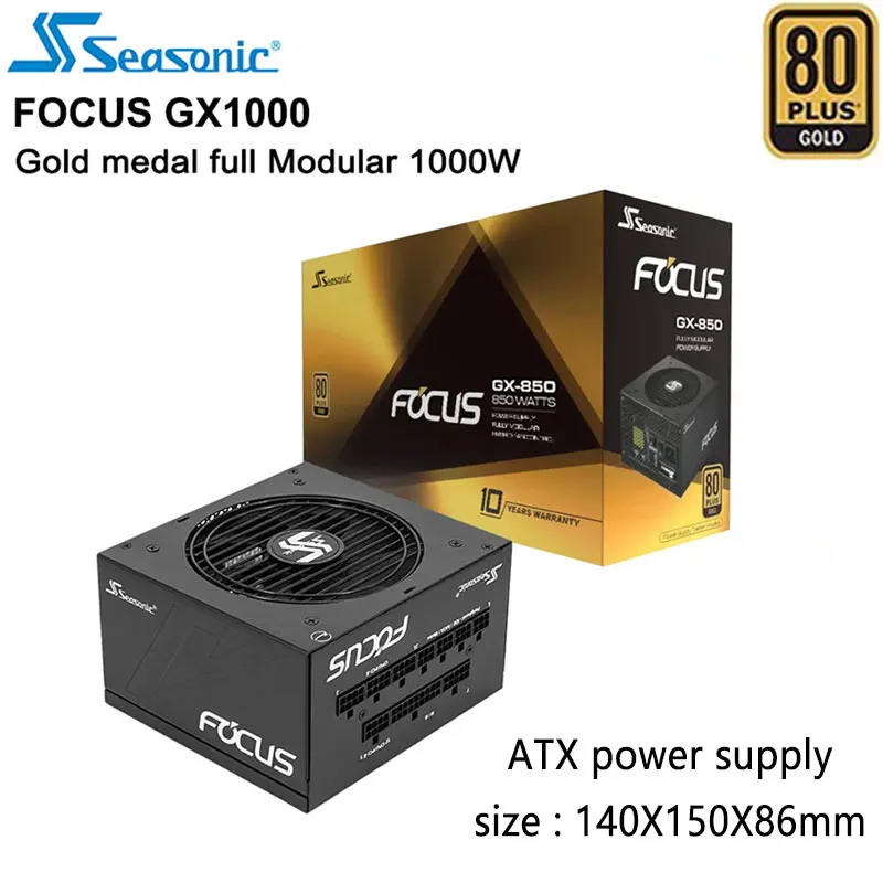 Seasonic Focus+ Series 850W 80+ Gold Power Supply 