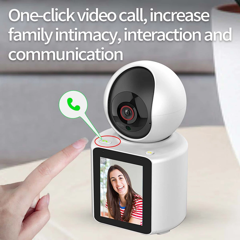 WIFI IP Camera Baby Monitor Wireless 1080P 120&deg; Wide-angle 2 Way Audio Video Night Vision Indoor PTZ Camera