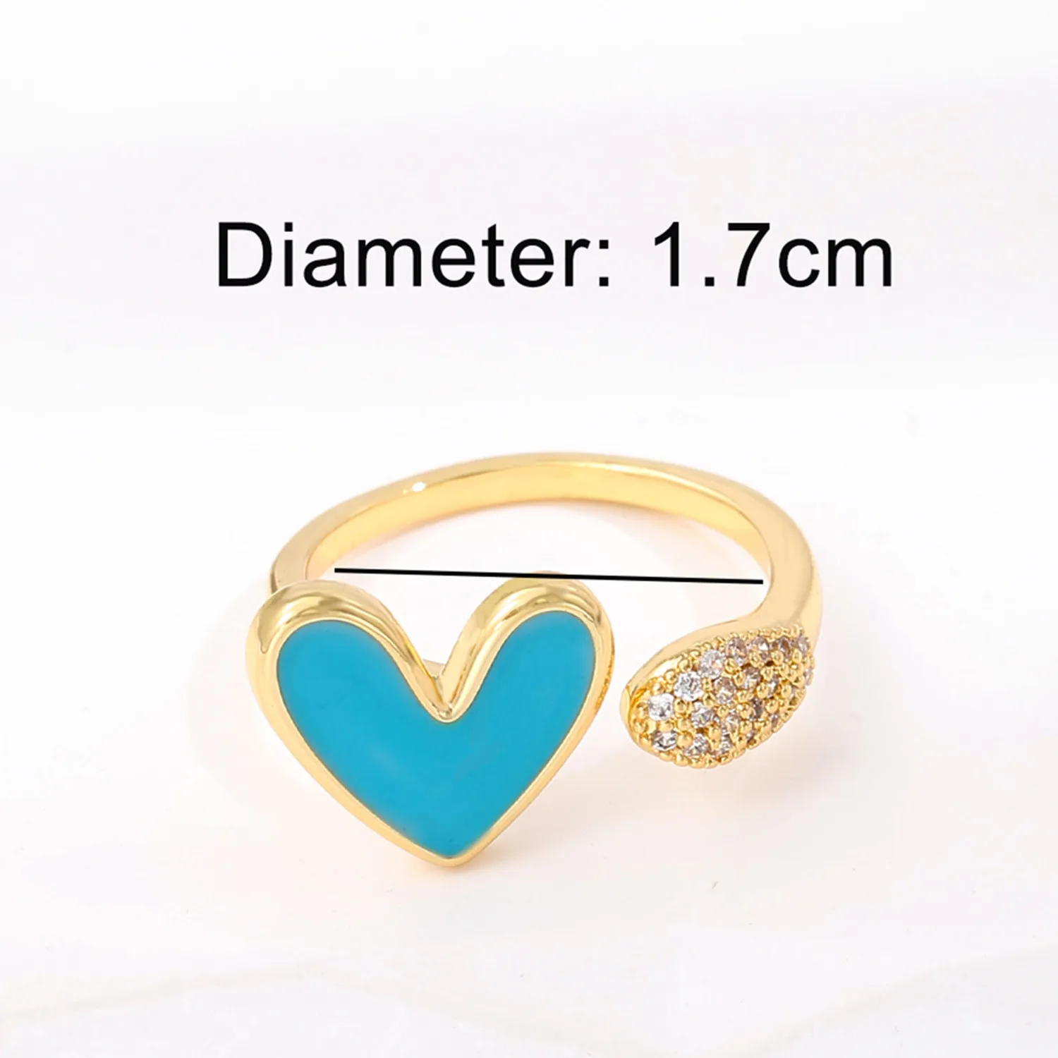 2021 INS Color Rainbow Fashion Rings For Women Finger Jewelry Clear CZ Colorful Neon Enamel Open Adjusted Dome Ring