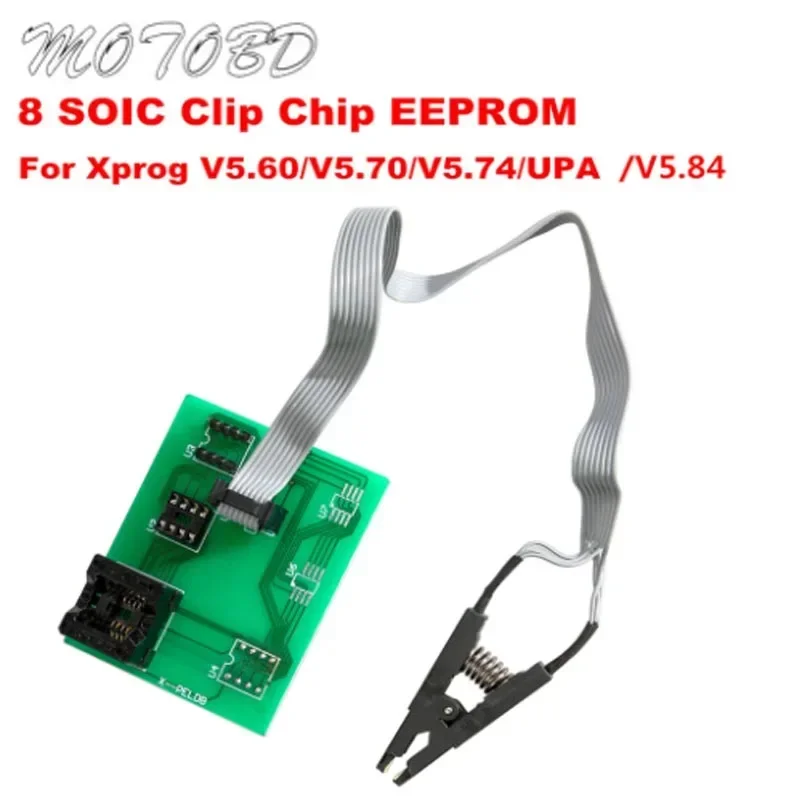 

NEW XPROG Eeprom board UPA USB v1.3 programmer upa usb adapter with soic 8 sop8 test clip for xprog V5.60/V5.70/V5.74/V5.84/UPA