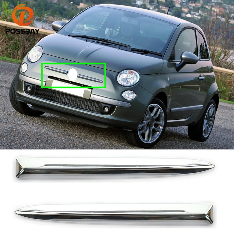 For Fiat 500 312 2007 2015 Front Bumper Upper Moulding Trim Cover Left