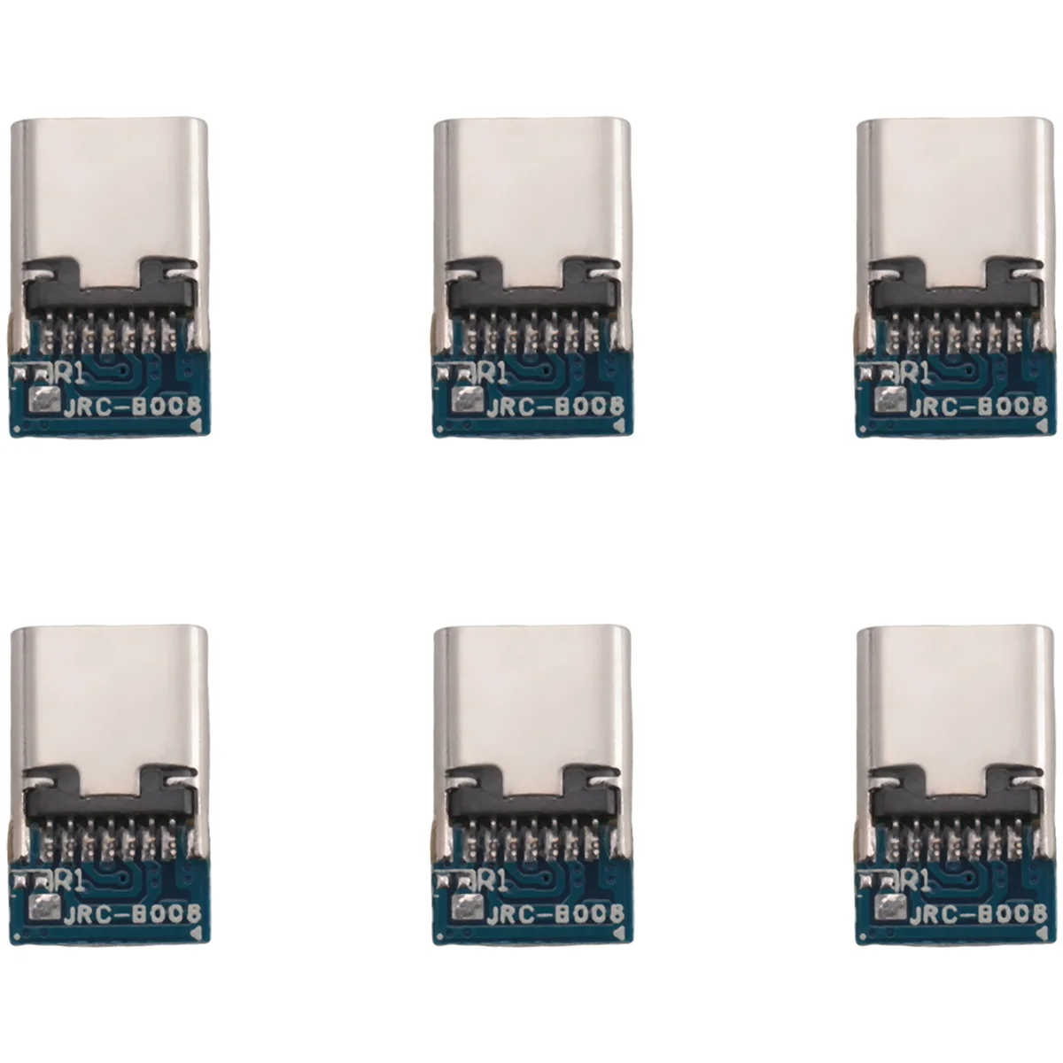 10 Pcs USB 3.1 Type C Connector 14 Pin Female Socket Receptacle Through Holes PCB 180 Vertical Shield USB-C1 2