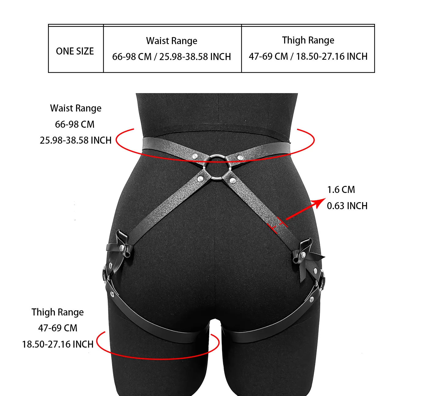 Women PU Leather Chest Harness Sexy Lingerie Fetish Erotic Waist Leg Garters Belts Gothic Sexual Suspenders Clothing Accessories S22ad7bc078d347278097358448e9f37cr