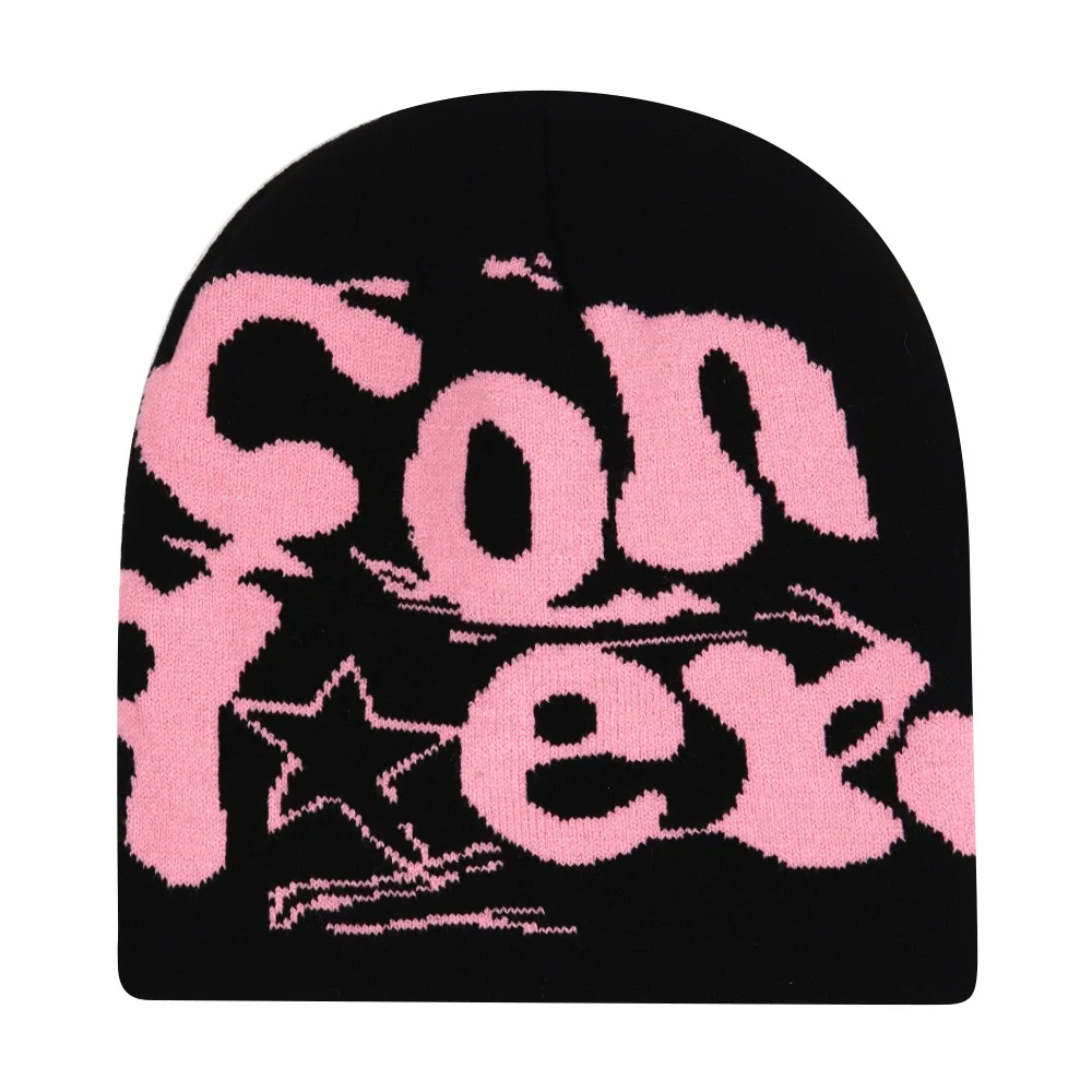 Hip Hop Brief Mode y2k Strick mütze Unisex Herbst Winter warme Wolle Frauen Männer Mützen Ohr Gorras Ski mütze Radfahren im Freien – Detail 3