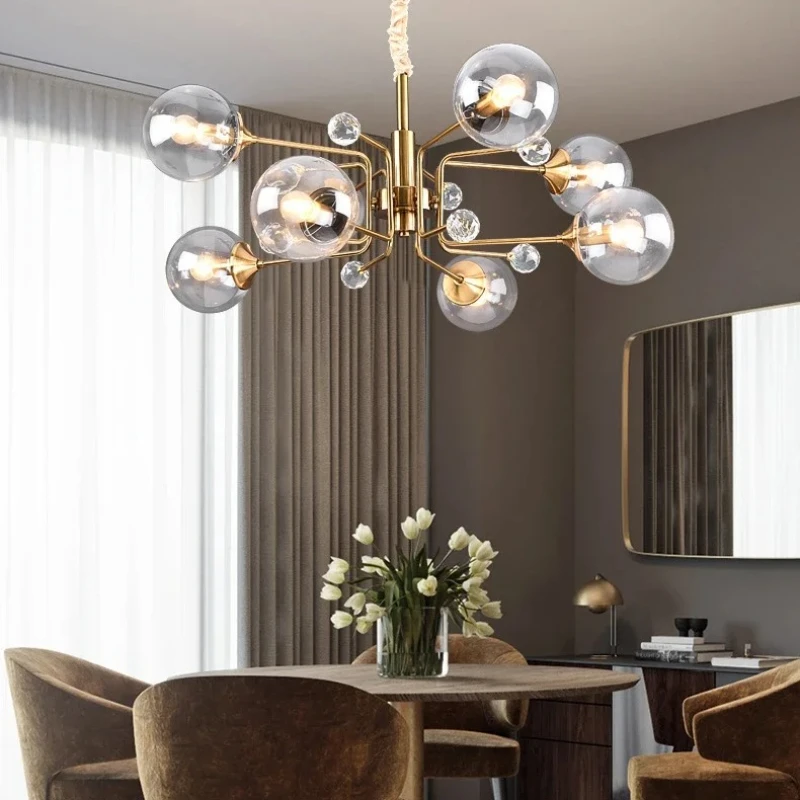 Modern Glass LED Pendant Light Fixture 6