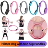 Pilates Ring Fitness Ring with Non Slip Handles Fitness Circle Flexible Resistance Exercise Equipment for Core Workout
