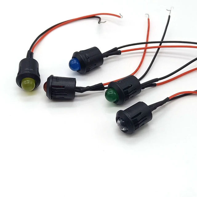 10 Diodi LED 3 Mm Effetto Fuoco Rosso 12V - Tremolanti, Con Resistenza 470 Ohm, Per Hobby, Decorazioni, Modellismo - Foto 10