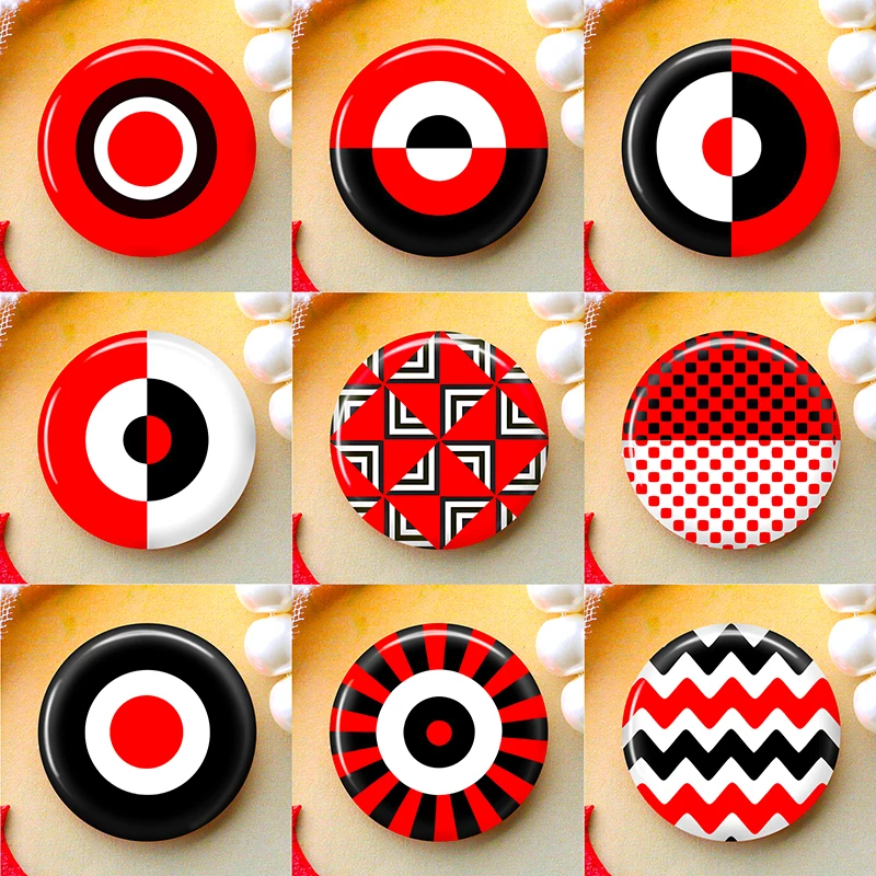 DIY Round Glass Cabochon Set for Handmade Photo Crafts