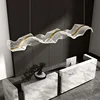 Nordic Designer Wave LED Pendant Lights Acrylic Dimmable for Table Dining Living Room Kitchen Chandelier Home Decor Lamp Fixture 5