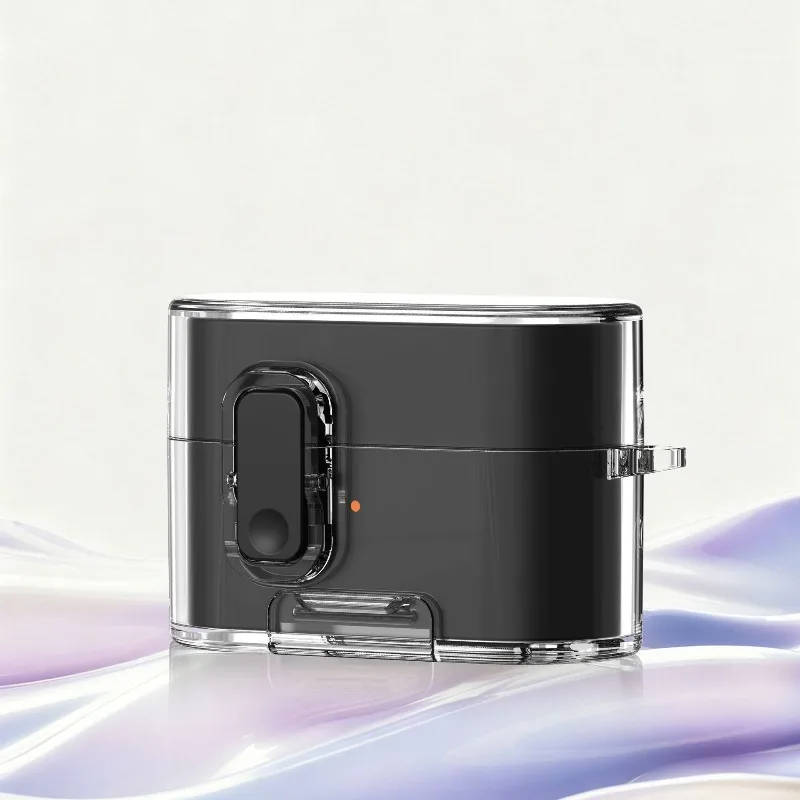 Transparent Shockproof Protective Case with Phone Holder & Anti-Lost Carabiner