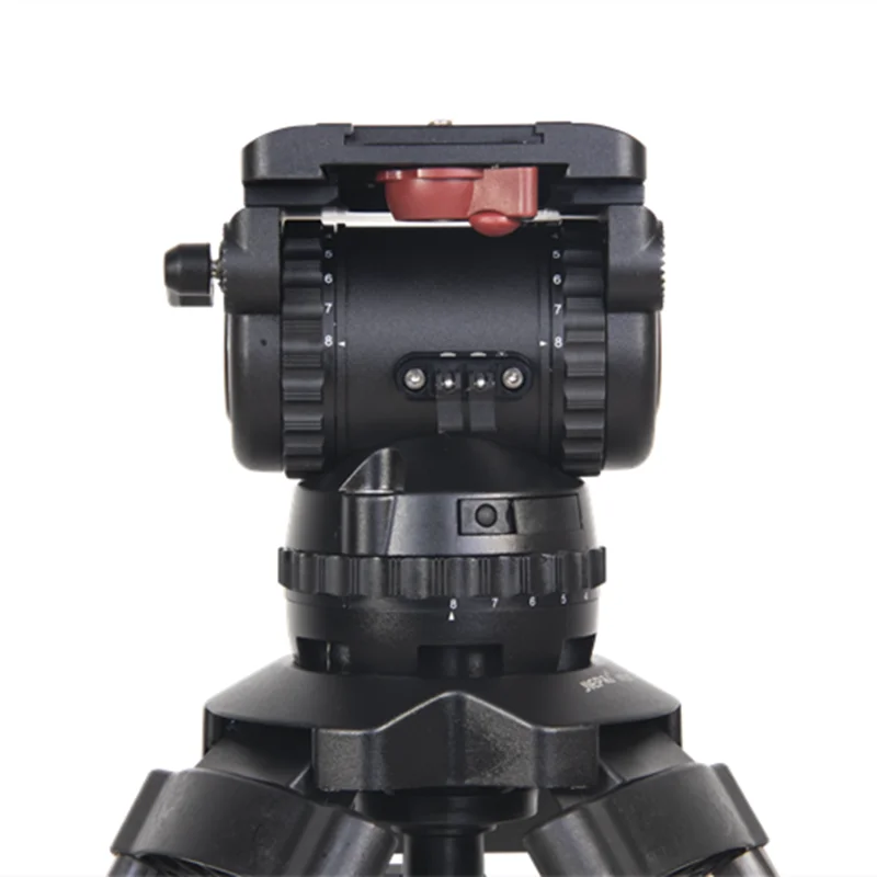 JIEPAI V18 PRO Fluid Geared Head Professional Video Camera Tripod Head 100mm Bowl 18KG with Pan bar for ENG FILM VS TERIS V18