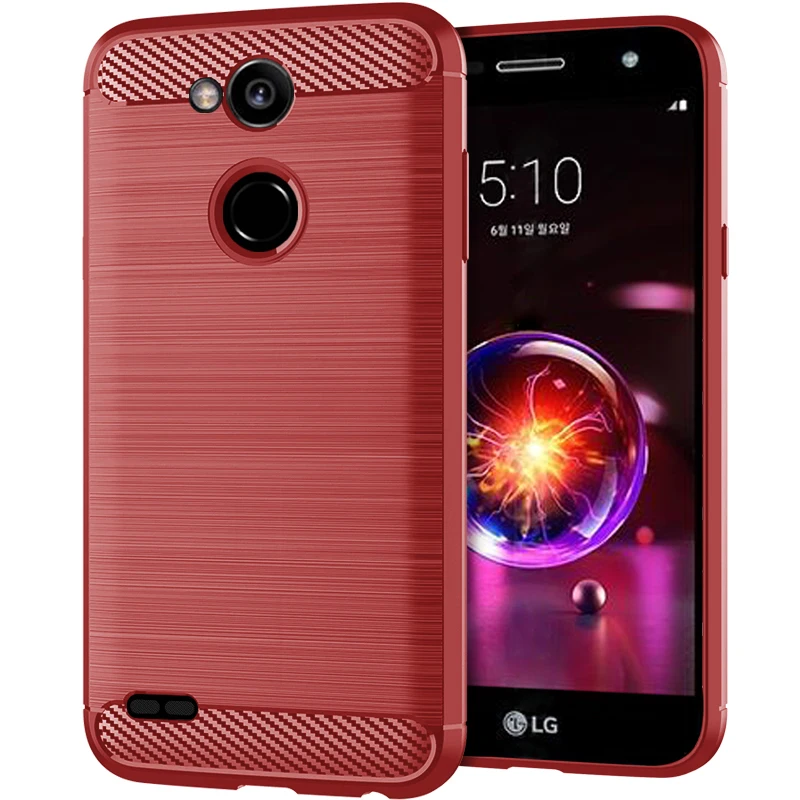 Shockproof Carbon Fiber Silicone Phone Case - Soft TPU Cover