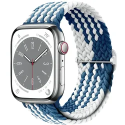 Braided Elastic Nylon Solo Loop Bracelet - 42 - 44 - 45 - 49 - S10 46mm (13 Z - blue)