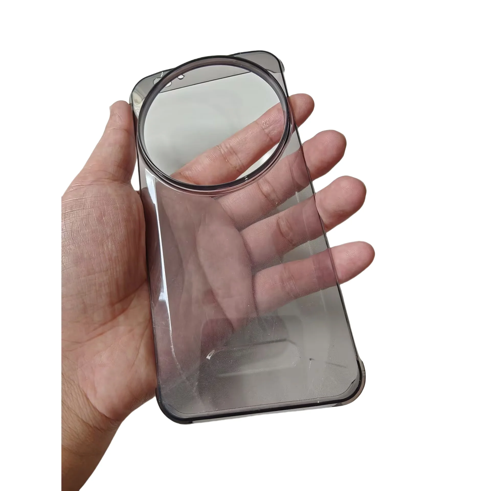 Enhanced Protective Transparent Phone Case with Smartwatch AMOLED Display