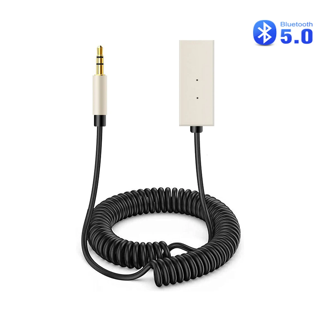 

Bluetooth-адаптер Aux с USB на гнездо 3,5 мм, автомобильный аудио Aux Bluetooth 5,0, комплект громкой связи для автомобильного приемника, BT передатчик 1,5 м