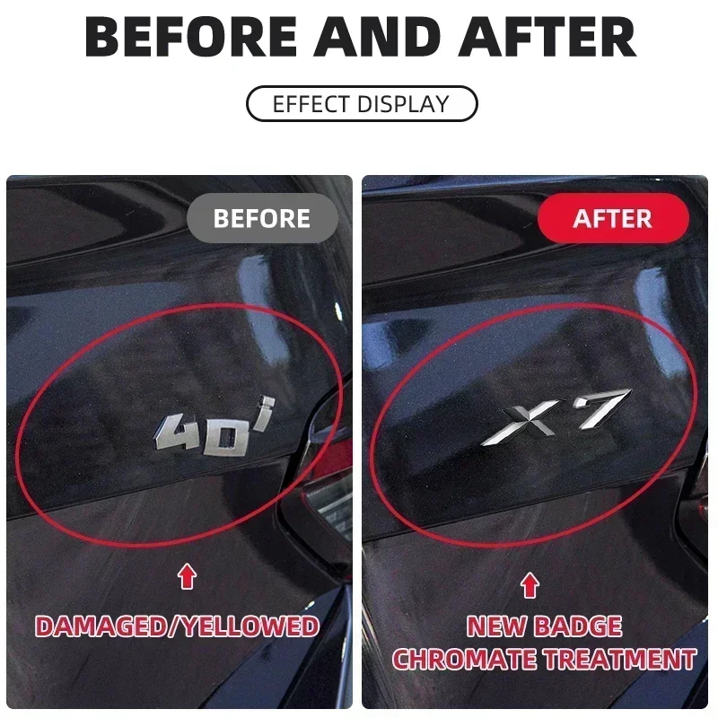 자동차 펜더 엠블럼 트렁크 배지 스티커, 3D Xdrive 20d 30d 35d 40d 50d 20i 25i 30i, BMW M X1 X3 X4 X5 X6 X7 GT 로고 액세서리