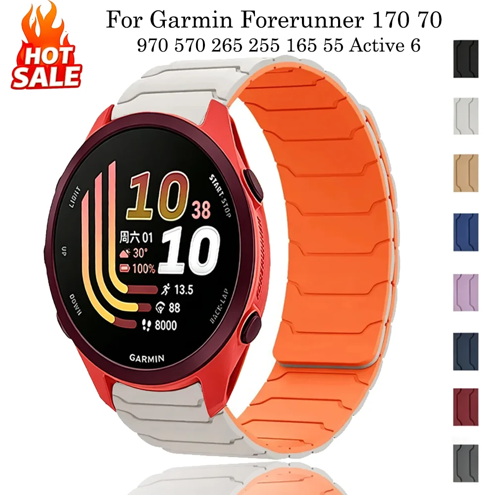 Silicone Magnetic Comfortable Band - Universal Fit for Smartwatches (20mm/22mm)