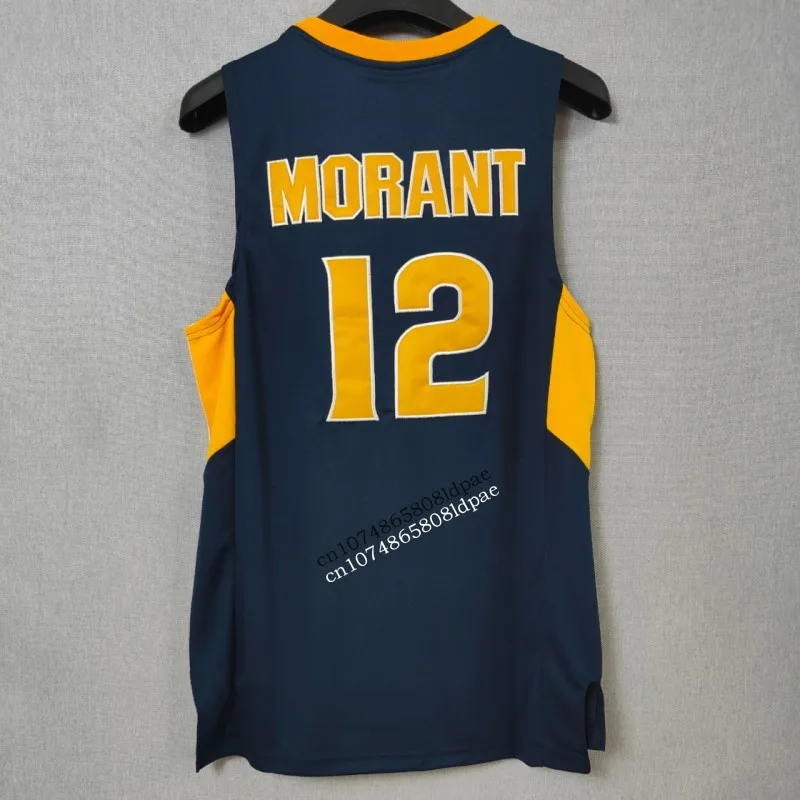 Basketball Jersey Men Oversize 12 Ja Morant Murray State Embroidery Sewing Breathable Athletics Sport Street Hip Hop Sportswear