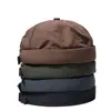 Quick Dry Brimless Hat Lightweight Daily Beanie Mesh Beanie Docker Cap Sailor Rolled Cuff Harbour Hat Casual Skullcap 5