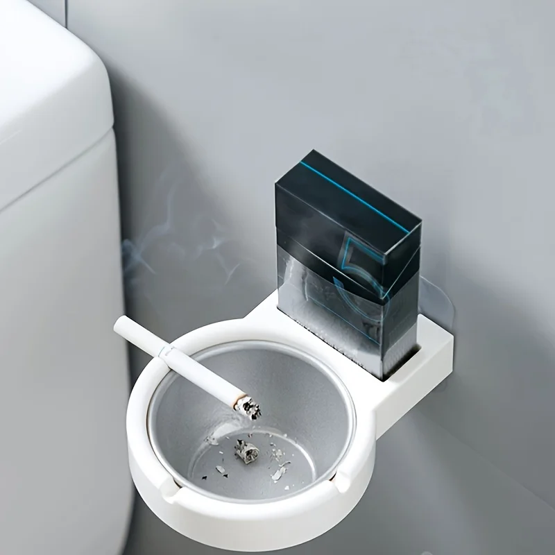 Stainless Steel Ashtray Wall-mounted Ashtray for Home or Office