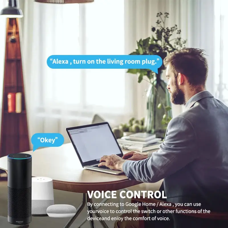 Tuya Smart Socket EU16A/20A Wifi Smart Plug With Power Monitoring Smart Life APP Remote Control Support Google Assistant Alexa 3