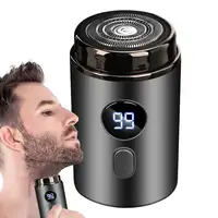 Small Men's Electric Shaver USB Rechargeable Portable Razors Comfortable Easy Travel Mini Beard Body Hair Trimmer Pocket Razors 1