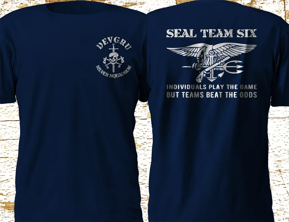 ネイビーシールチーム 6 シックス Devgru シルバー中隊 Tシャツ