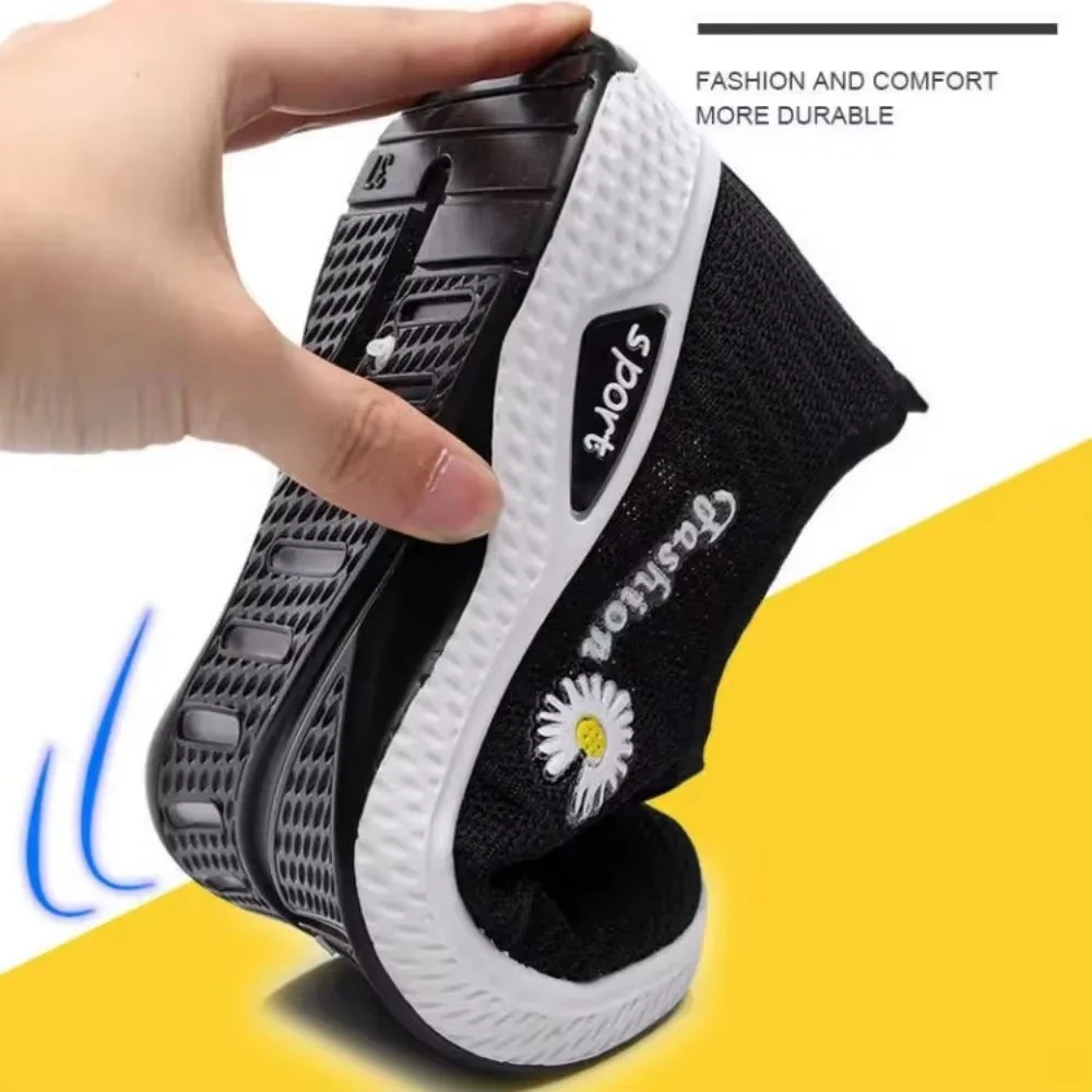 2025 Trendy Coconut Shoes for Women, Lightweight Spring/Autumn Flats with Thick Breathable Soft Soled Mesh 5