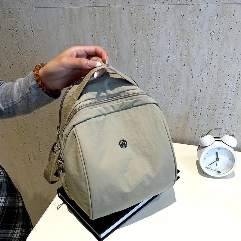 Large Capacity Women's Fashion Backpacks Nylon Shell Travel Backpacks Multi Layer Pocket Handbags For Women Travel