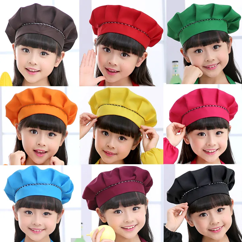 Children's Apron for Men and Women Painting Hat Anti-Fouling Sleeves Studio Calligraphy Handmade Class Three-Piece Set