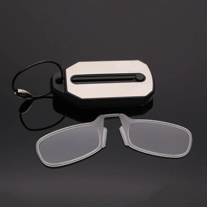 

Mini Nose Clip Portable Reading Glass on Men for Women Rimless Portable Magnifying Presbyopic Glasses Ladies Eyewear+1.0 To +3.0