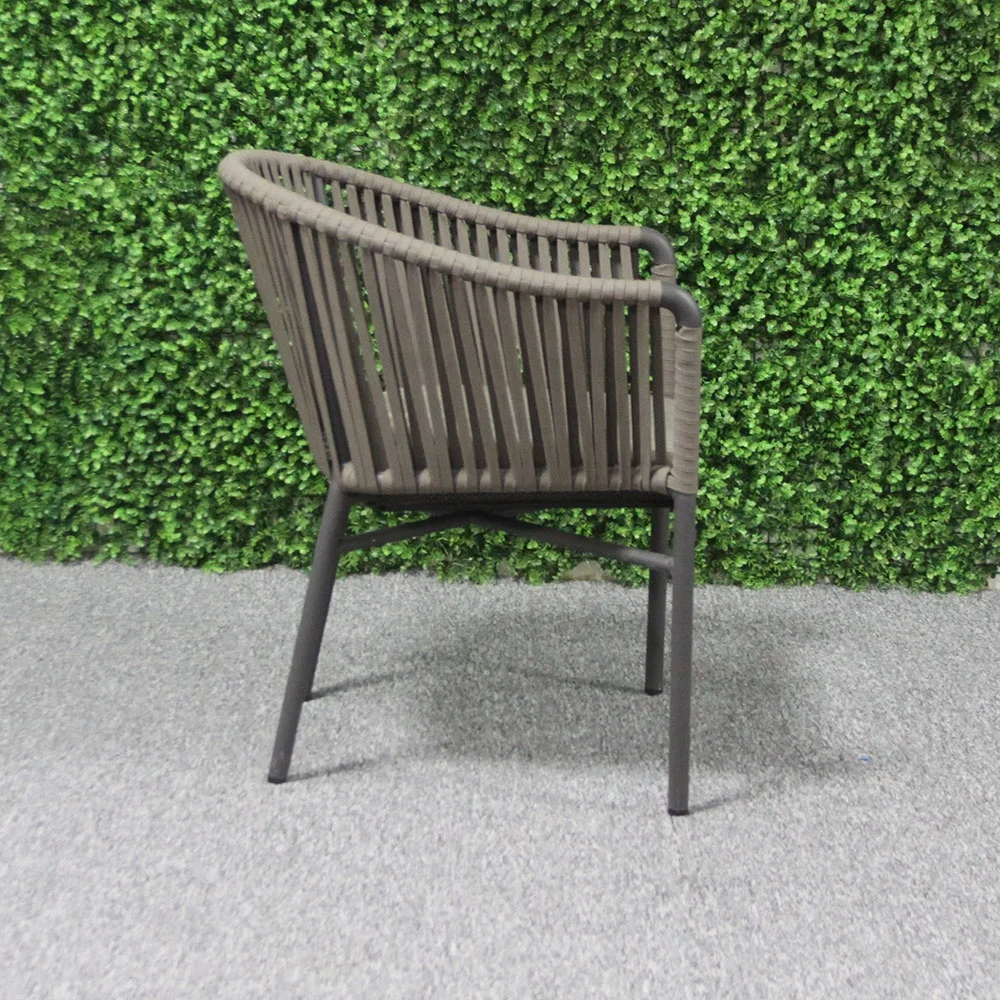 Luxury Modern Outdoor Aluminum Banquette Coffee Shop Chairs For Restaurant Cafe Furniture