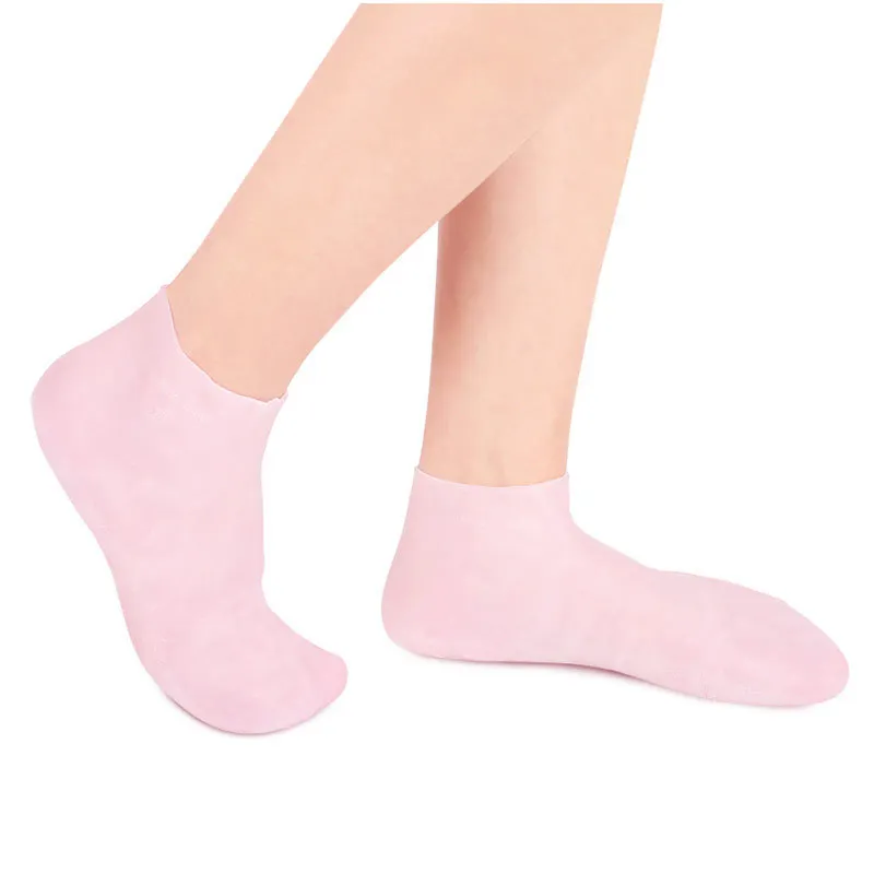 1 Pair Silicone Moisturizing Socks Exfoliating Gel Heel Socks Callus Cracked Dead Skin Remove Protector Pain Relief Foot Care 5