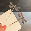 Creative Dragonfly Hairpins Metal Old-fashioned Silver/Gold Dragonfly Hair Clips Woman Hair Accessories